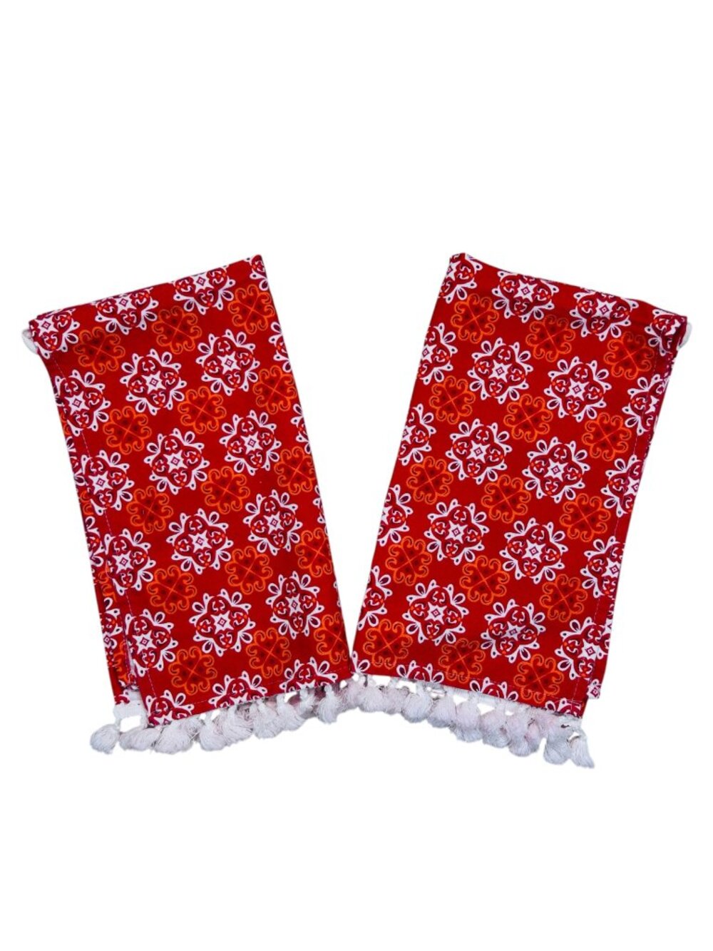 Cotton Tassel Dish Towel Party Decorative Set of 2 Party Fiesta